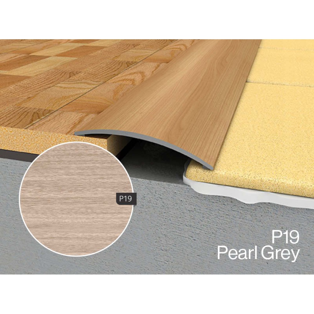 WRG2 1800mm Reducer Adhesive Profile P19 Pearl Grey