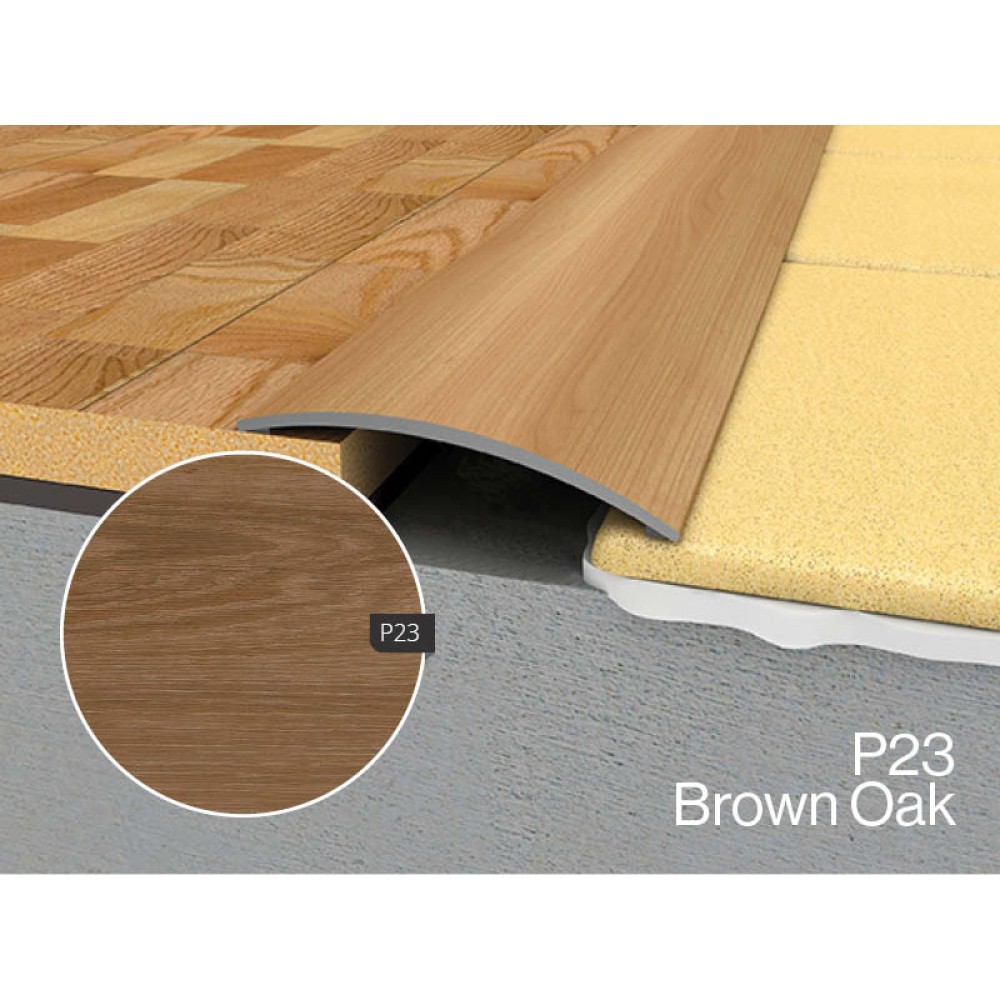 WRG2 1800mm Reducer Adhesive Profile P23 Brown Oak