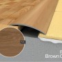 WRG2 1800mm Reducer Adhesive Profile P23 Brown Oak
