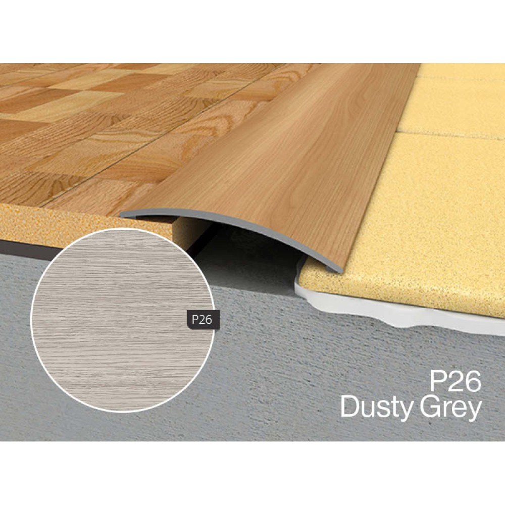 WRG2 1800mm Reducer Adhesive Profile P26 Dusty Grey