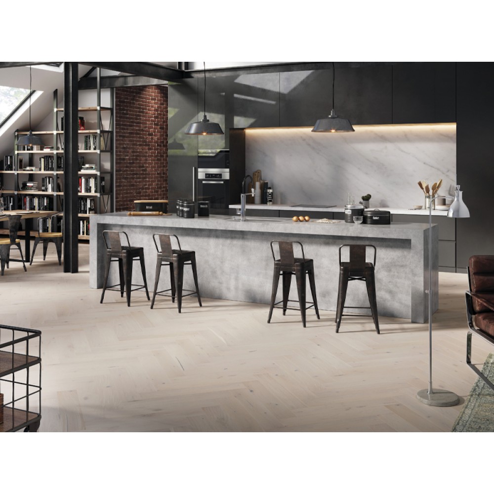 130 X 14 X 725mm Barista Herringbone Oak Mocha - 0.65M2 PK