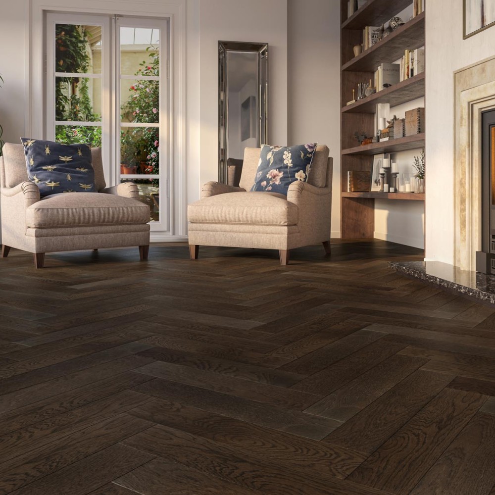 120 X 18 X 600mm Herringbone Berkshire Oak - 0.72M2 PK