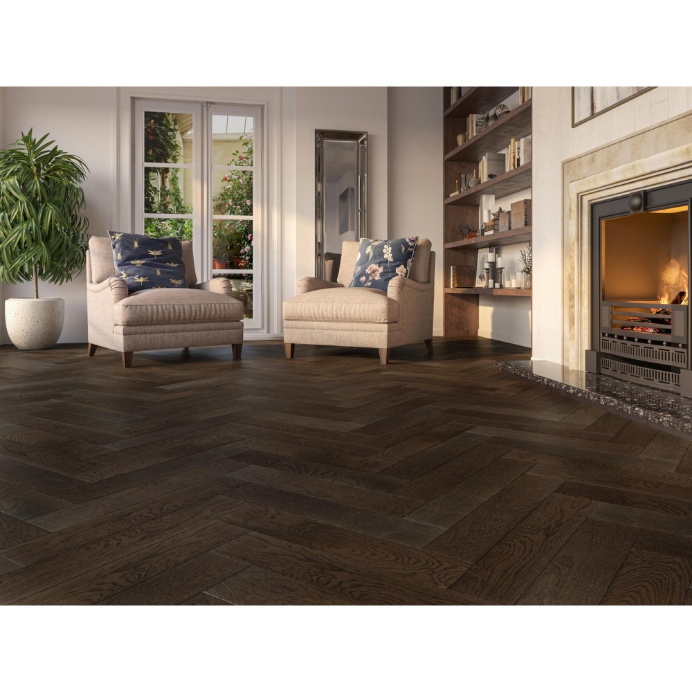 120 X 18 X 600mm Herringbone Berkshire Oak - 0.72M2 PK
