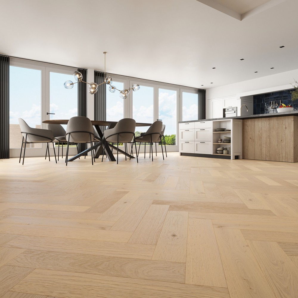 120 X 14 X 600mm Herringbone Wicklow Oak - 1.152M2 PK