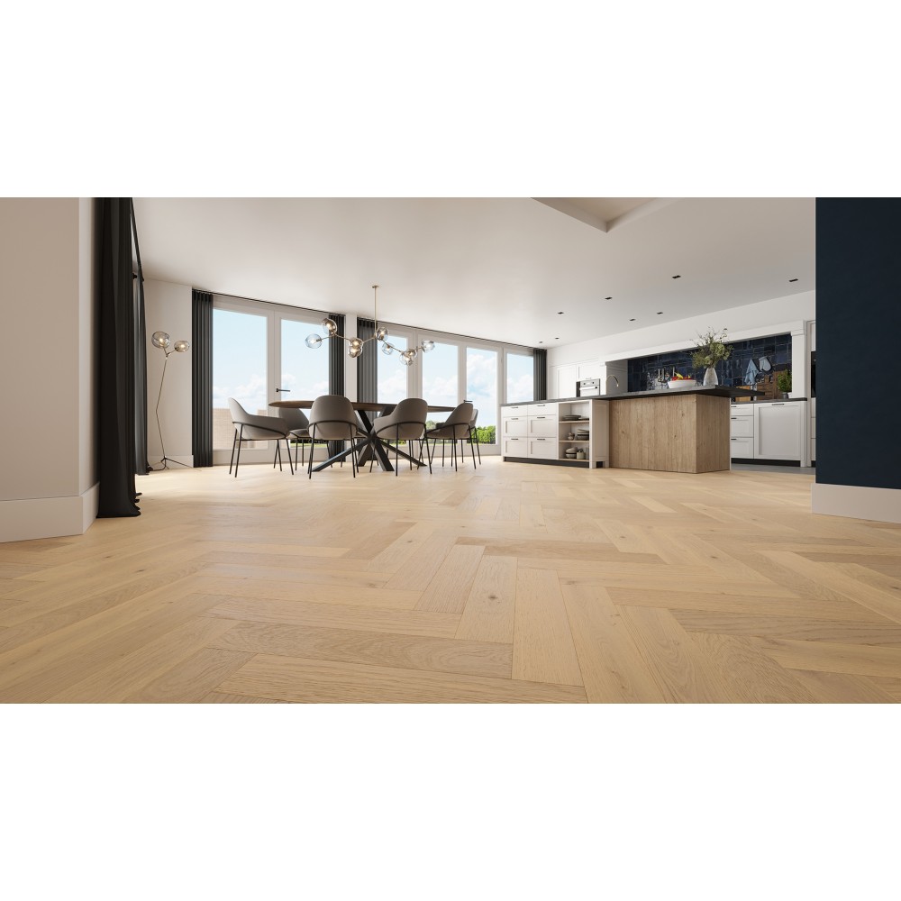 120 X 14 X 600mm Herringbone Wicklow Oak - 1.152M2 PK